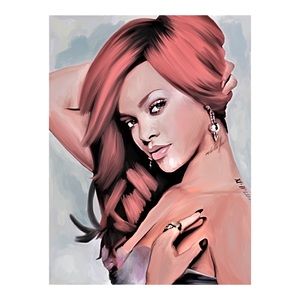 Wall Art - CUSTOM RHIANNA PAINTING Wall Art - CUSTOM RHIANNA PAINTING